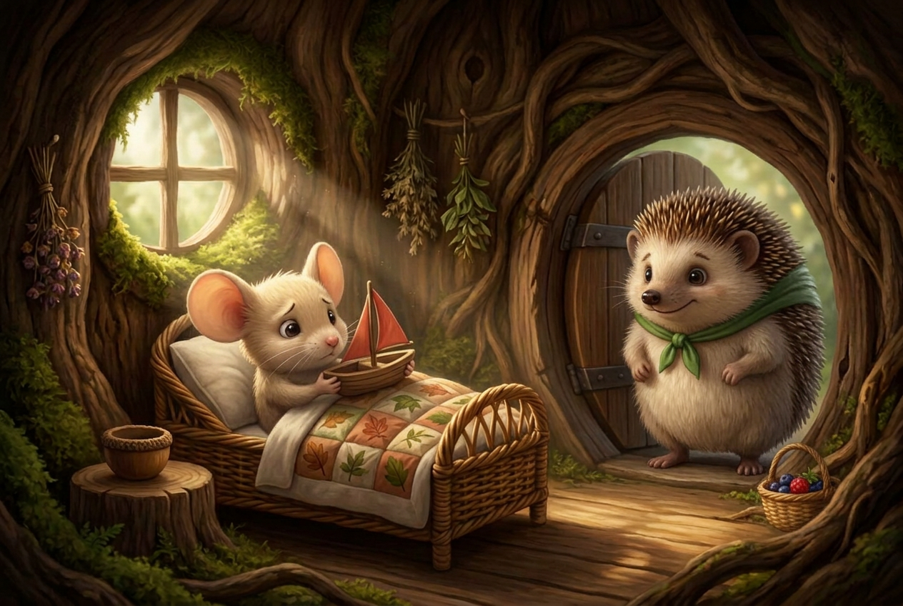 Pip learns to share — scene 1